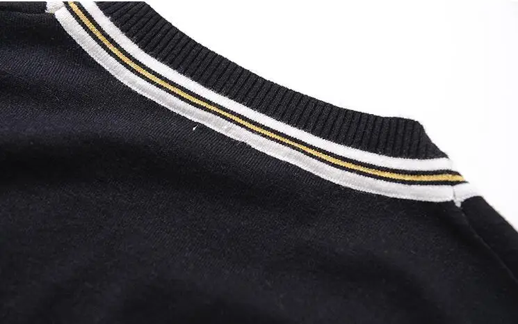 Новые роскошные мужские Роскошные зимние джентльменские вязаные Повседневные свитера с вышивкой пчелы кардиганы азиатского размера высокого качества Drake# E197