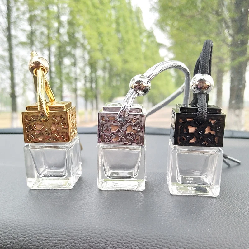 Car Air Freshener Hanging Glass Bottle for Essential Oils ...