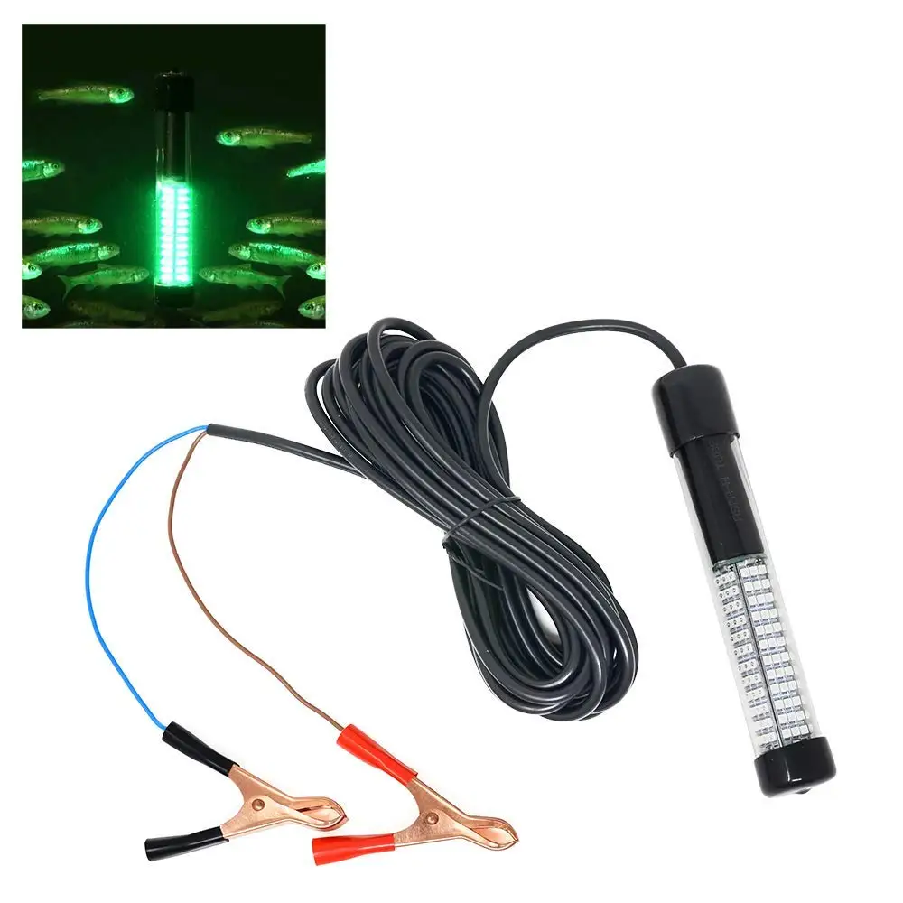 

DAOUD 12v 10.8w 180 LEDs Submersible Fishing Light Underwater with 5m Cord 900 Lumens Lure Bait Finder