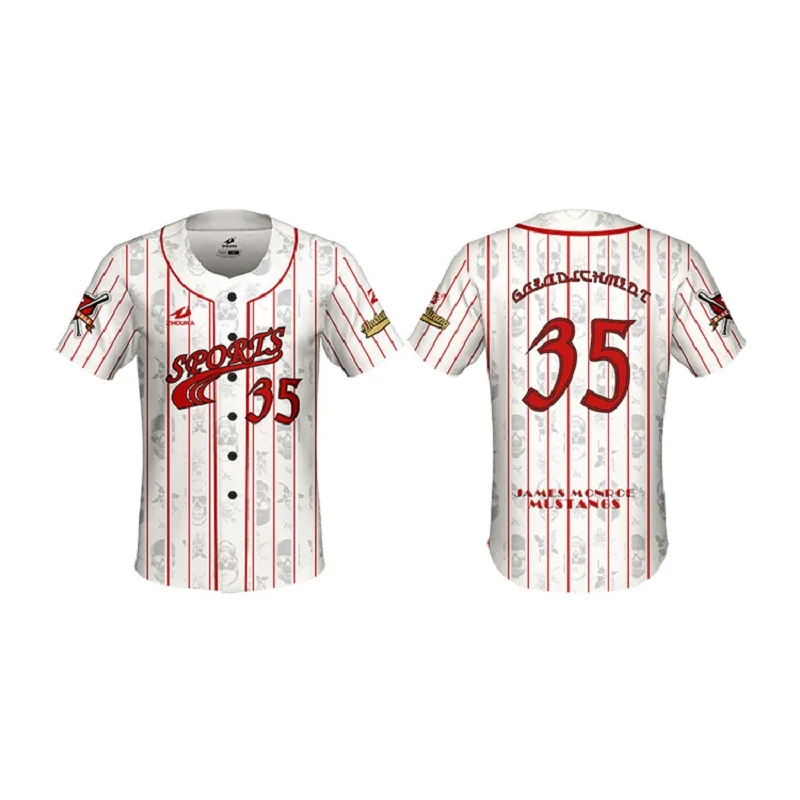 

Zhouka Baseball Jerseys Men Sport T Shirts Personal Jersey Beisbol 100% Polyester Sublimation Printing Sportswear