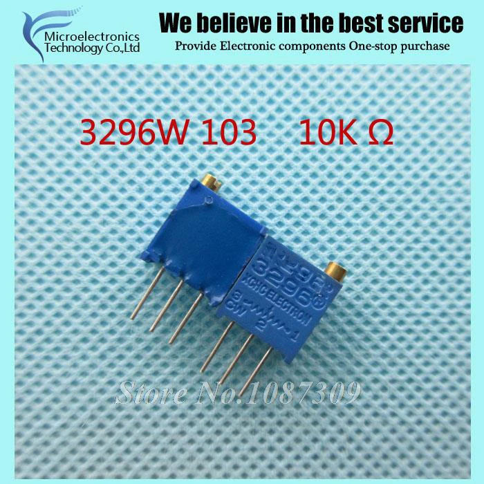 New For 10pcs 3296 3296w 102 1k Ohm Trimmer Potentiometer 2 PCB Trim new-for-10pcs-3296-3296w-102-1k-ohm-trimmer-potentiometer-2-pcb-trim