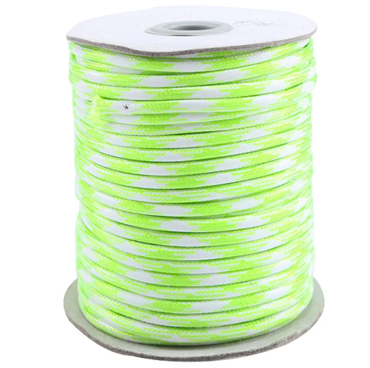 

3.5mm Neon Green+White Korea Cotton Waxed Wax Cord Corduroy String Cord+50yards/roll DIY Jewelry Accessories Bracelet Rope