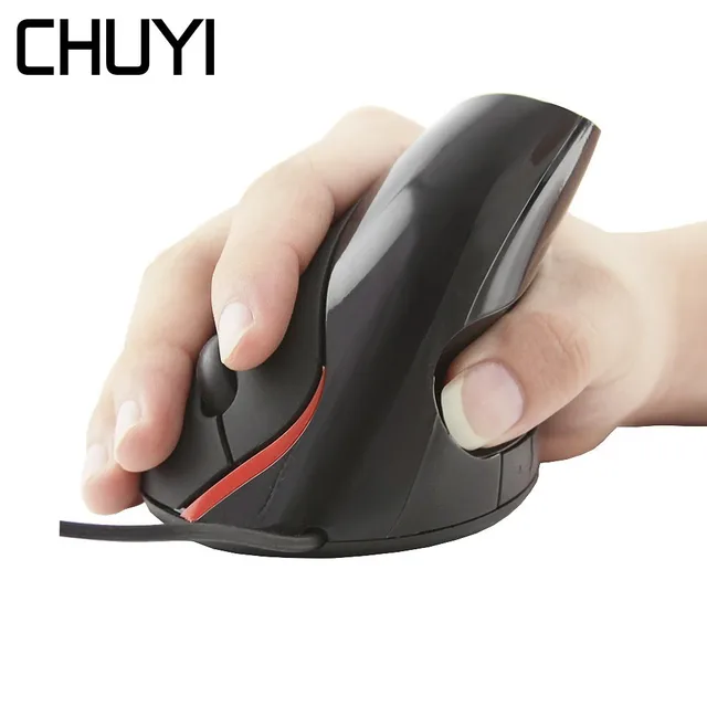 CHUYI Ergonomic Vertical Mouse Wired 5 Buttons Computer Gaming Mice 1600DPI Optical Healthy Mause For Gamer PC Laptop Notebook CHUYI Ergonomic Vertical Mouse Wired 5 Buttons Computer Gaming Mice 1600DPI Optical Healthy Mause For Gamer PC Laptop Notebook