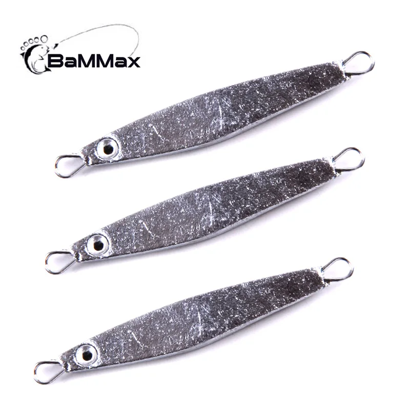 Bammax Metal spinner Lures 2pcs 3.5cm 3g Jig Swimbait Spoon Jigging Shore Cast Iron Artificial Hard Bait Fishing accessories
