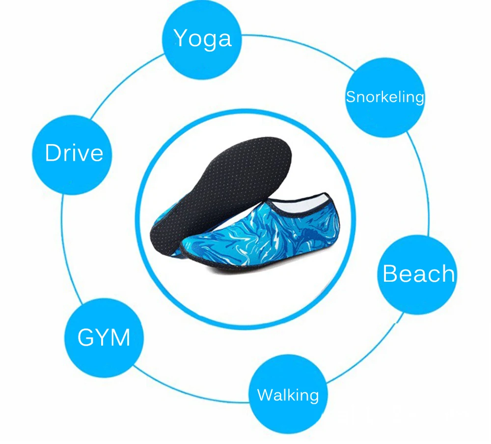 Women Men Beach Shoes Water Sports Footwear Skin Socks Swimming Pool Aqua Yoga Diving Shoes Wet Sea Reef Sneakers House Slippers (4)
