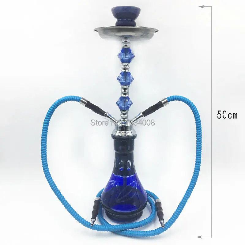 New narguile shisha hookah 50 cm smoke a water pipe glass chicha glass