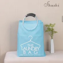 SHUSHI Складная грязная одежда корзина для грязного белья сумка Textilene Креативный дизайн alumium ручка Mulit-цвет Launndry корзина