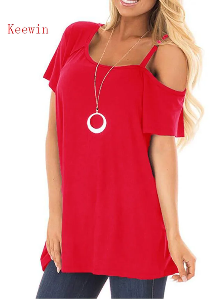 Keewin camisetas verano mujer 2019 футболка женская модная жилет новая одежда | Женская