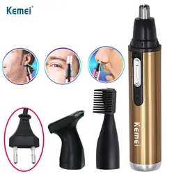 Kemei Мода Электрический бритья волос в носу триммер безопасный уход за лицом триммер для бритья Триммер для носа тример