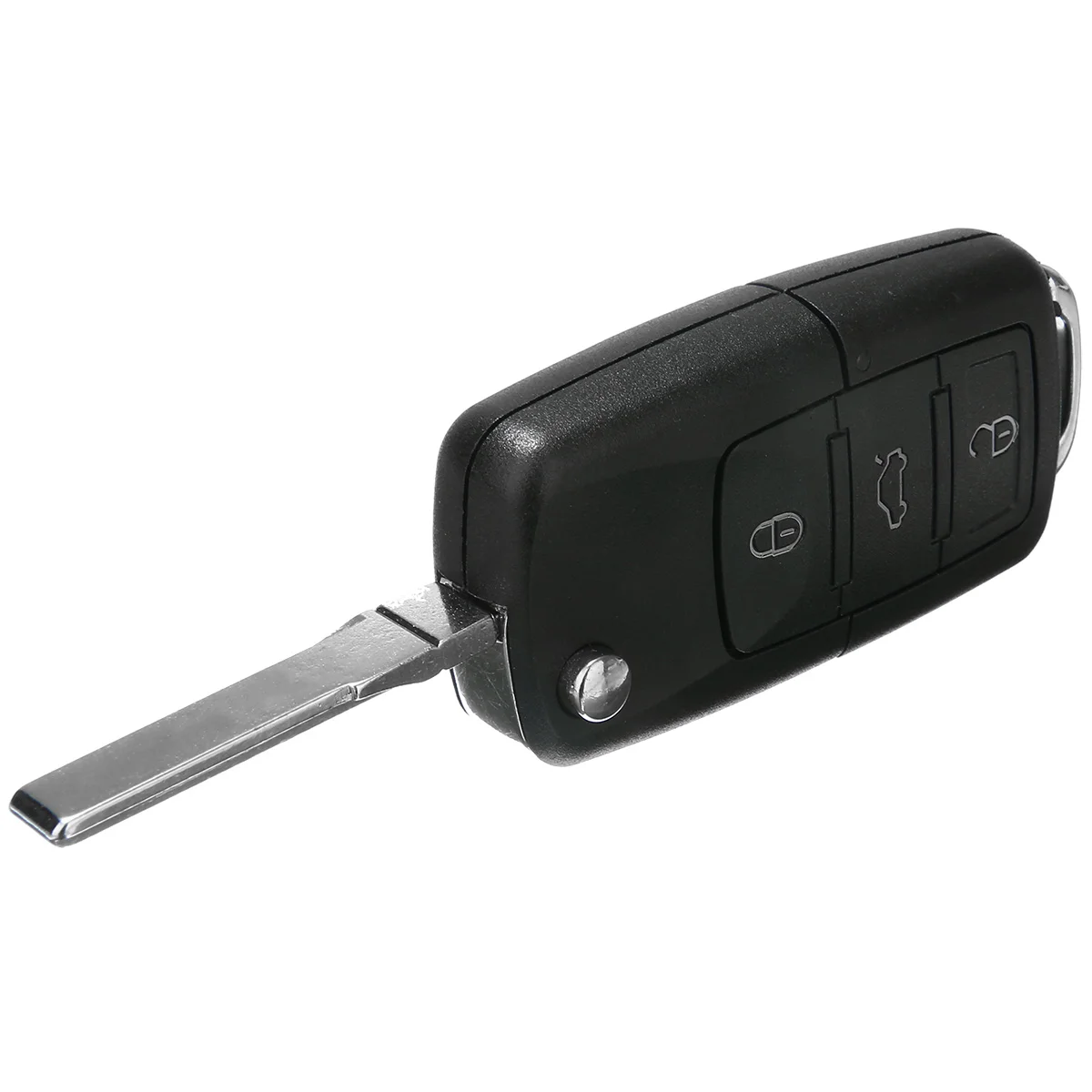 For Skoda OCTAVIA FABIA A61 3 Button Car Key Case Folding Flip Remote Key Fob Case with Key Blade Replacement