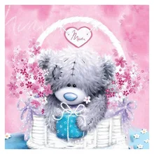 

DIY Square Diamond Painting Cross Stitch cartoon bear Pattern Rhinestone round Full Diamond Embroidery picture Easter Home Decor
