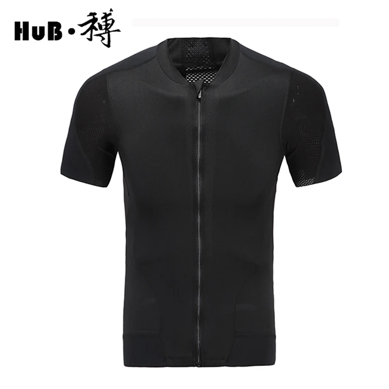 

Profession Sports Cycling Jersey Hollowed back Short Sleeve MTB Bicycle Clothing Pure Breahtable Zipper Bike Cycling T shirt