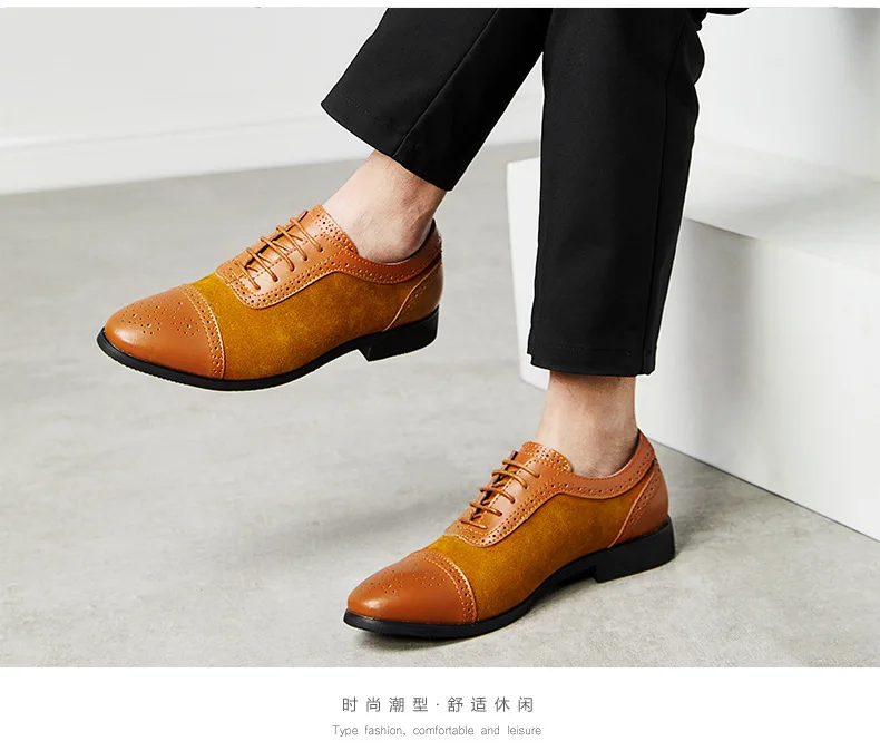 2019 мужские туфли-броги с острым носком, винтажные Туфли-оксфорды с вырезами и крыльями для работы, мужские туфли для торжеств, большие