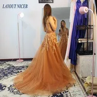 2017 арабское винтажное кружевное вечернее платье с длинными рукавами бордового цвета с v-образным вырезом бальное платье плюс размер платье
