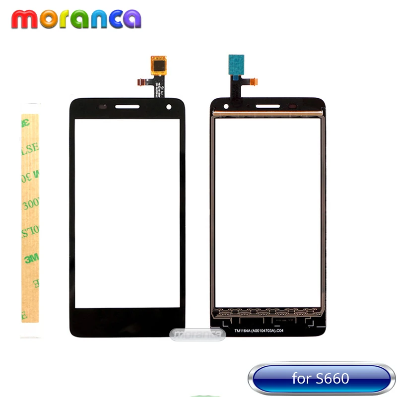 

4.7 Inch for Lenovo S660 s 660 Touch Screen Digitizer Front Glass Sensor Panel Touchscreen Black Replacement with 3M Tape