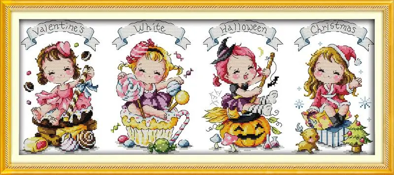 

The Special Festival Counted Cross Stitch 11CT 14CT DMC Cross Stitch DIY Cross Stitch Kits Embroidery for Home Decor Needlework