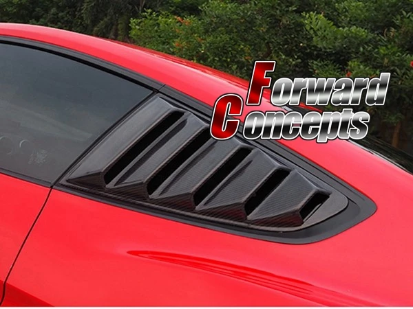 FOR CARBON FIBER Mustang 2015-2017 GT Side Vent Window Quarter Scoop Louver FOR CARBON FIBER Mustang 2015-2017 GT Side Vent Window Quarter Scoop Louver