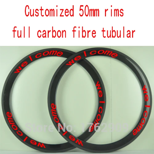 2Pcs New customized 700C 50mm tubular rims Road bike aero 3K UD 12K full carbon fibre bicycle wheels rims lightest Free shipping 2Pcs New customized 700C 50mm tubular rims Road bike aero 3K UD 12K full carbon fibre bicycle wheels rims lightest Free shipping