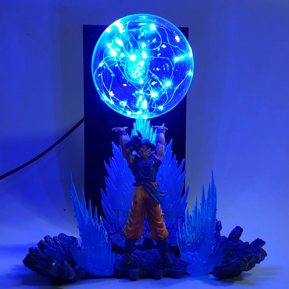 Dragon Ball Z Son Goku Spirit Bomb светодиодный световой эффект Супер Saiyan фигурка аниме Dragon Ball Z светодиодная Флешка-лампа игрушка DBZ