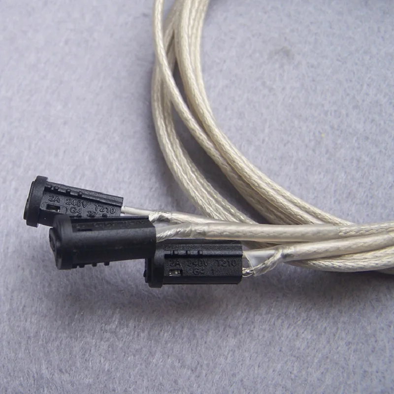 DIY 10 шт./лот G4 пластиковый разъем для патрона с 0.3mm2(22AWG) плетеный тефлоновый кабель для кристаллической лампы галогеновая лампа