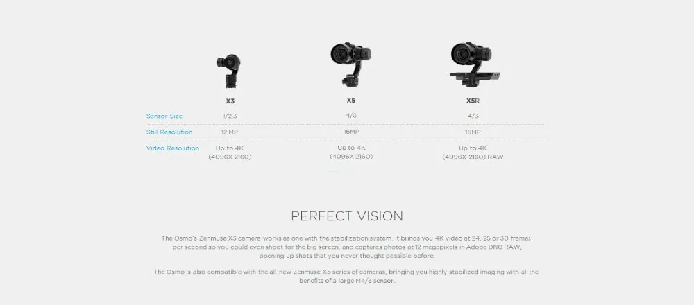 DJI OSMO Handheld 4K Camera And Stabilizer 3Axis Photography Gimbal Inversa Phantom 3 ly Hot Product With