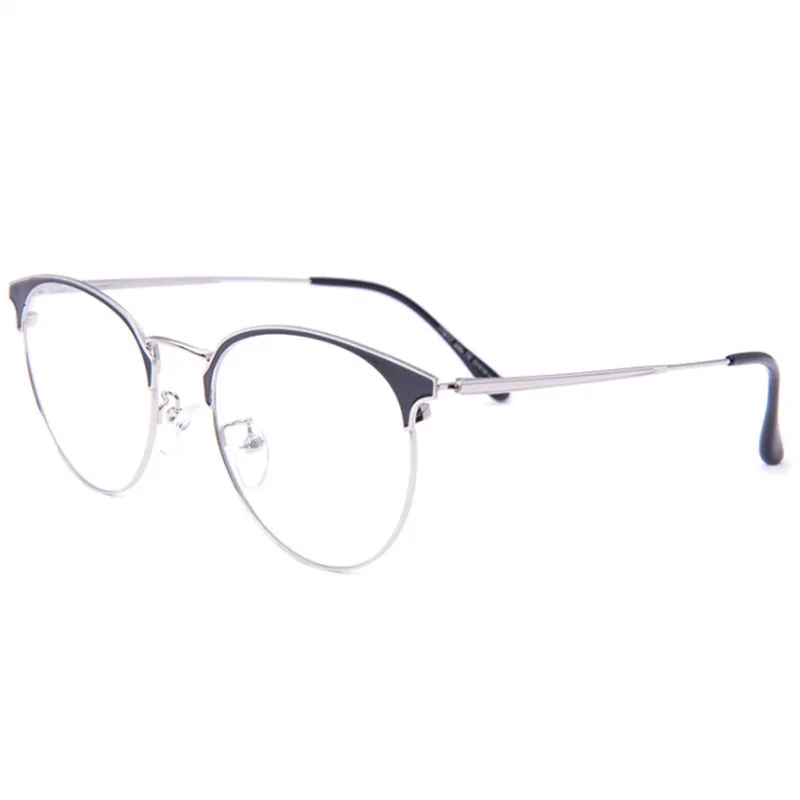 Круглые очки Мужские/wo мужские металлические оправы для очков прозрачные линзы оптические женские прозрачные очки по рецепту очки