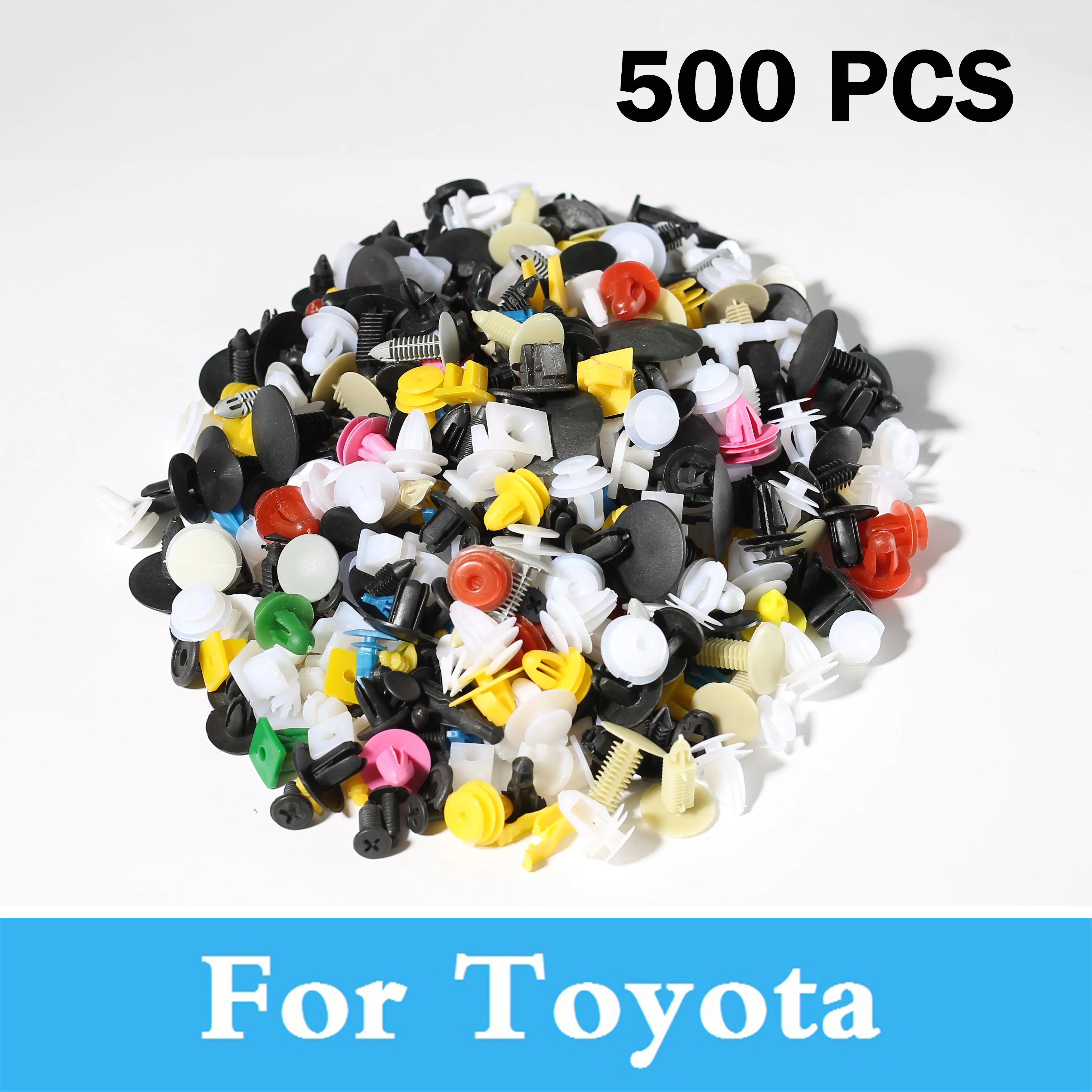 Baratos Nuevo 500 unids coche plástico Remaches sujetador parachoques Clips Century para Toyota Corolla Fielder Solara Celica celsior Corolla Camry