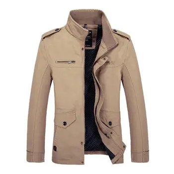 

Men Spring Autumn Jackets and Coats Male Casual Fashion Slim Fitted Large Size Zipper Jackets