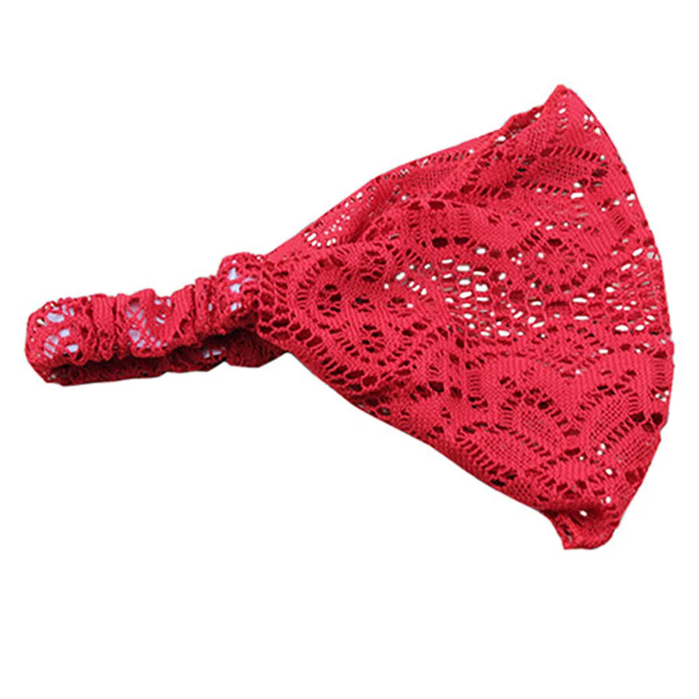 

2019 Summer Fashion Accessories Girl Fashion Stretchy Wide Head Band Simple women Lace Head Turban Bandanas Hairband headwear #8