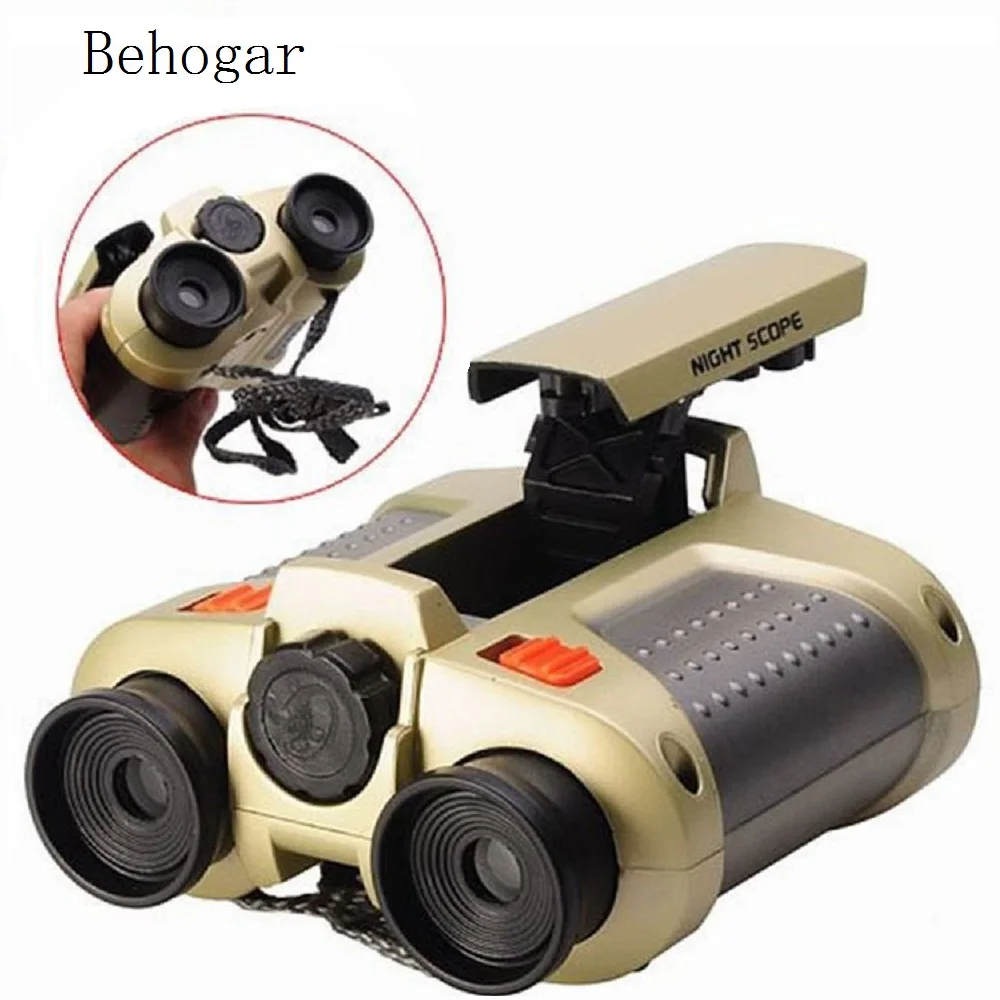 

Behogar 4x30 Binocular Telescope telescopio binoculo Pop-up Light Night Vision Scope Binoculars Novelty Children Kid Toys Gifts