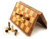 New International Chess Checkers Folding Magnetic High-grade wood grain Board Chess Game English version three Sizes ► Photo 3/5