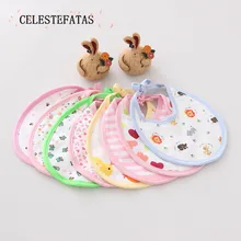 Детские нагрудники для девочек baberos Слюнявчики отрыжка одежда мальчиков нагрудники для одежда для малышей Одежда для новорожденных 10 шт./лот qdkbl-023-10p