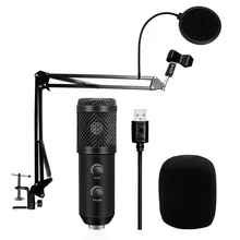 BM 800 actualizado BM USB 900 micrófono USB para PC Condensador de micrófono USB micrófono de Karaoke con soporte del trípode y filtro