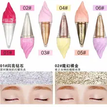 Подводка для глаз Водостойкий карандаш блеск Жидкий подводка для глаз мороженое цвет насыщенный бриллиант косметика для глаз 6 цветов дополнительно