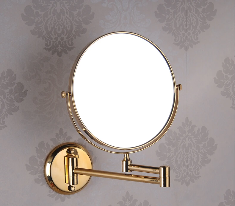 8" Double Side Bathroom Folding dressing Mirror Wall Mounted Extend