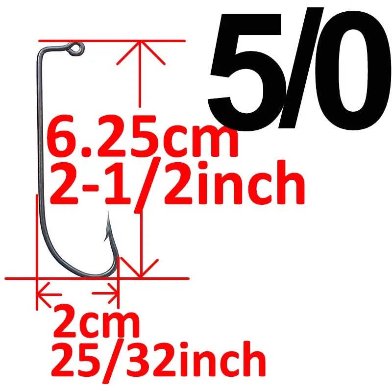 50 шт. джиг рыболовный крючок Большой Крючок О 'Шонесси джиг рыболовный крючок колючий крючок - Цвет: 5l0