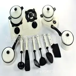 11 шт. набор детский игровой домик кухонные игрушки ранее детство обучающий кухонные игрушки имитация плиты посуда игрушки