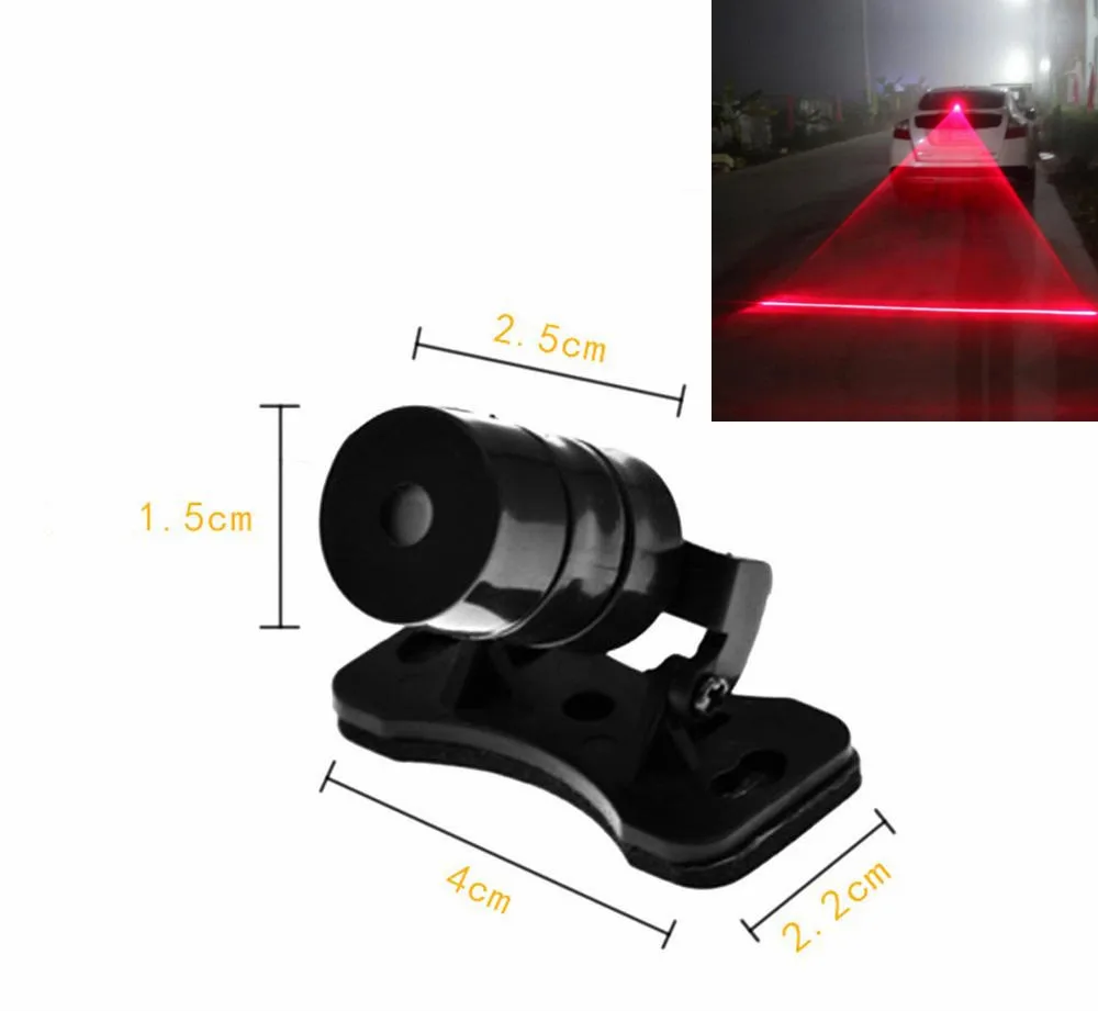 

Universal Car fog led light Laser Tail Foglight Rear-end Auto Motorcycle car fog Lamp Braking Parking Signal Warning Lights