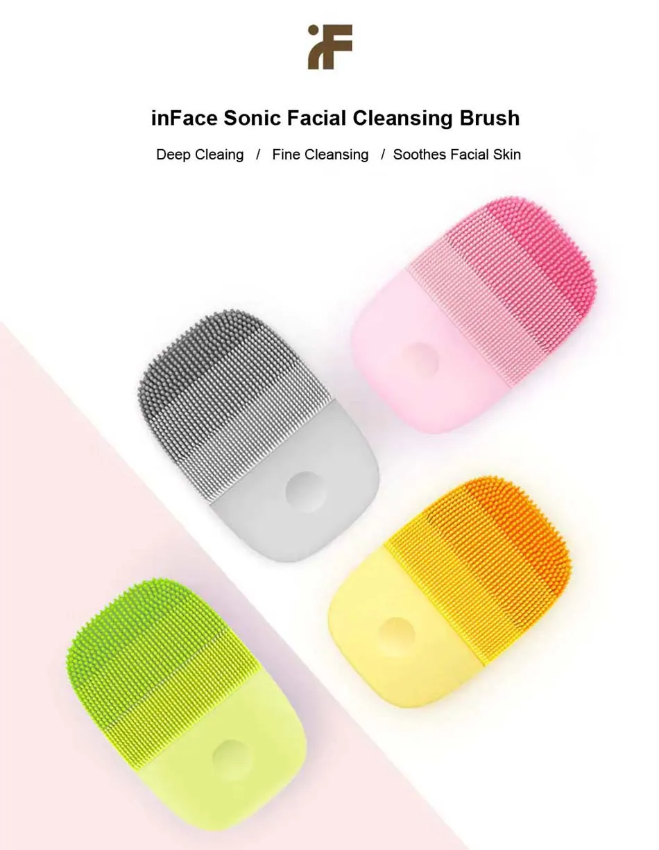 Xiaomi inFace Sonic Clean Электрический Глубокий инструмент для чистки лица Массажная щетка перезаряжаемая