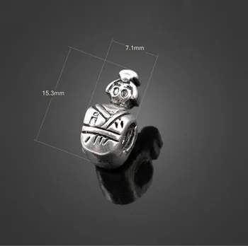 

100pcs Antique Silver Kavai Girl Charms Jewelry Findings Pendants-DIY Jewelry Necklace Bracelet Fashion Accessories15.3 mmX7.1mm