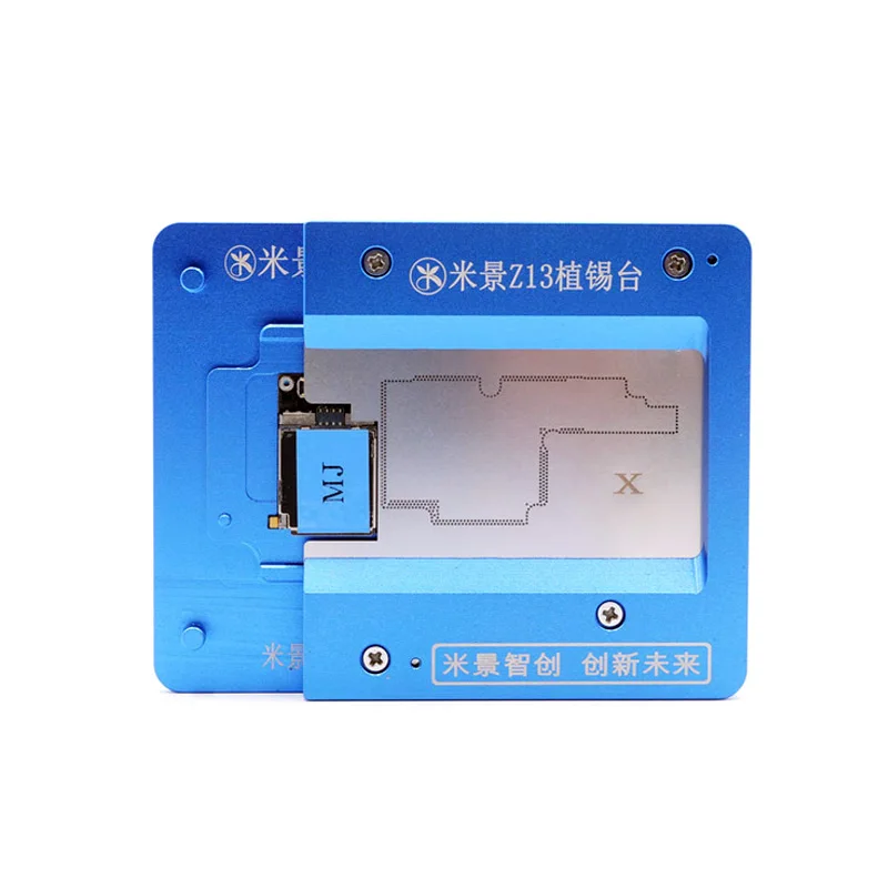 

Z13 Aluminium Alloy for IPhone X xs/xs max Tin Plant Fixed Position Platform Main Board Fixture Stannum Planting Net