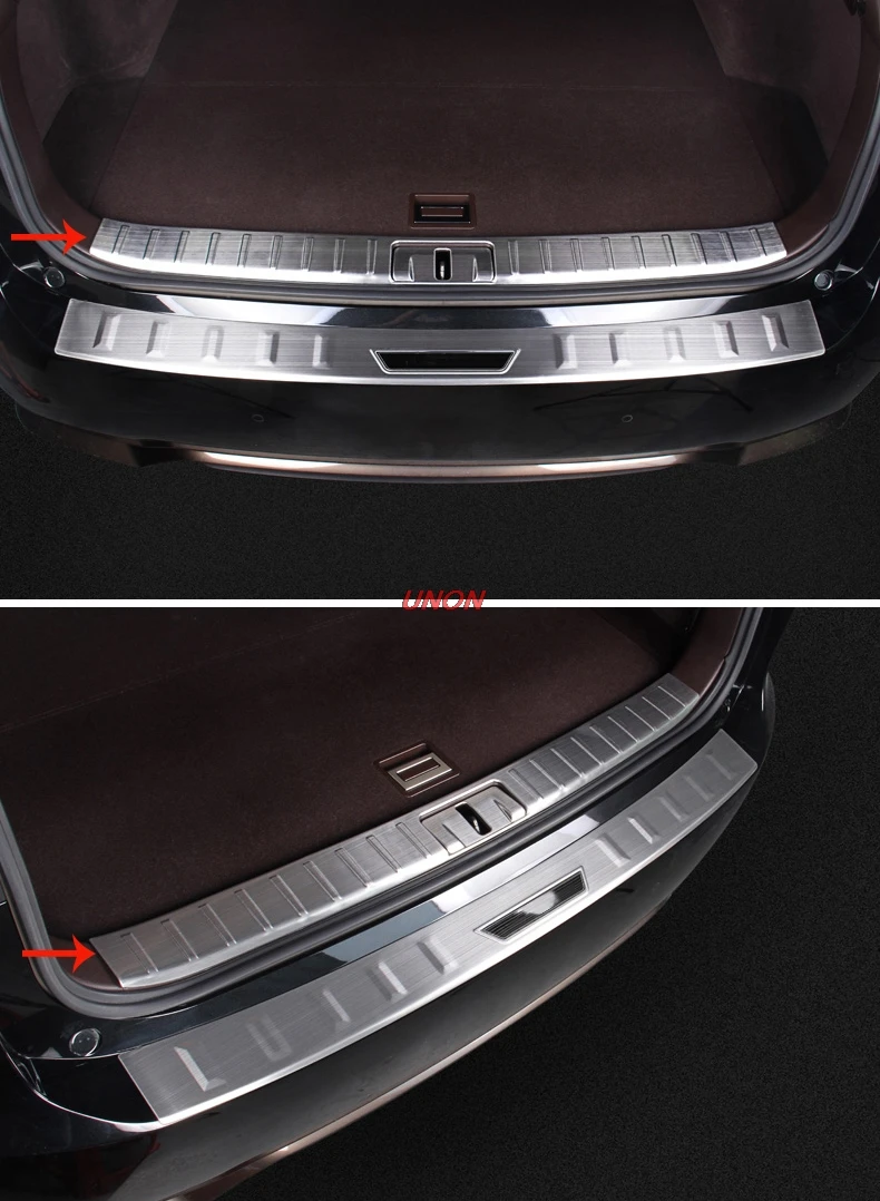 Нержавеющая сталь внутренний и внешний задний багажник загрузки бампера Подоконник Пластина протектор для Lexus RX200t RX300 RX450h внешний стиль