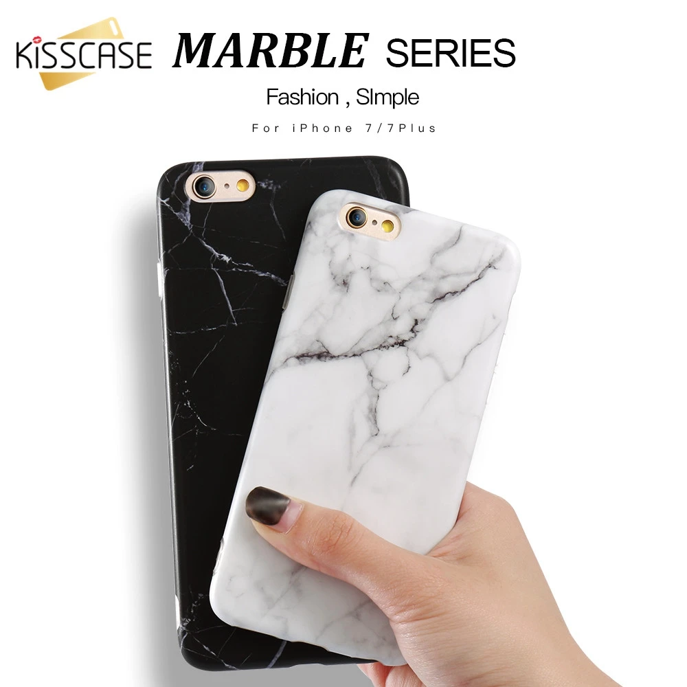 Чехол KISSCASE с мраморным узором для iPhone 6S 6 7 8 Plus X 10 Простой Ультратонкий Мягкий ТПУ