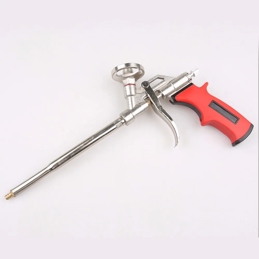 

high quality rubber handle polyurethane foam gun with easy adjusting screw MJ22
