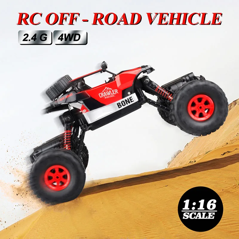 RC автомобилей 2 4 г 4CH 4WD рок сканеры для вождения автомобиля Double моторы Bigfoot