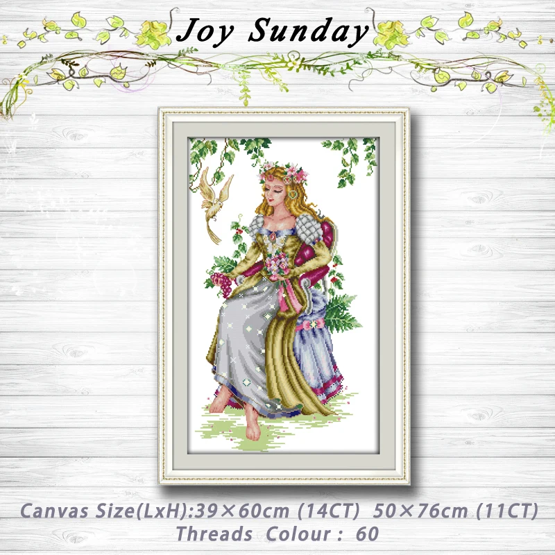 

The forest goddess fairy girl Decor Patterns 14CT 11CT Counted Cross Stitch Sets embroidery set Needlework kit Home Decoration
