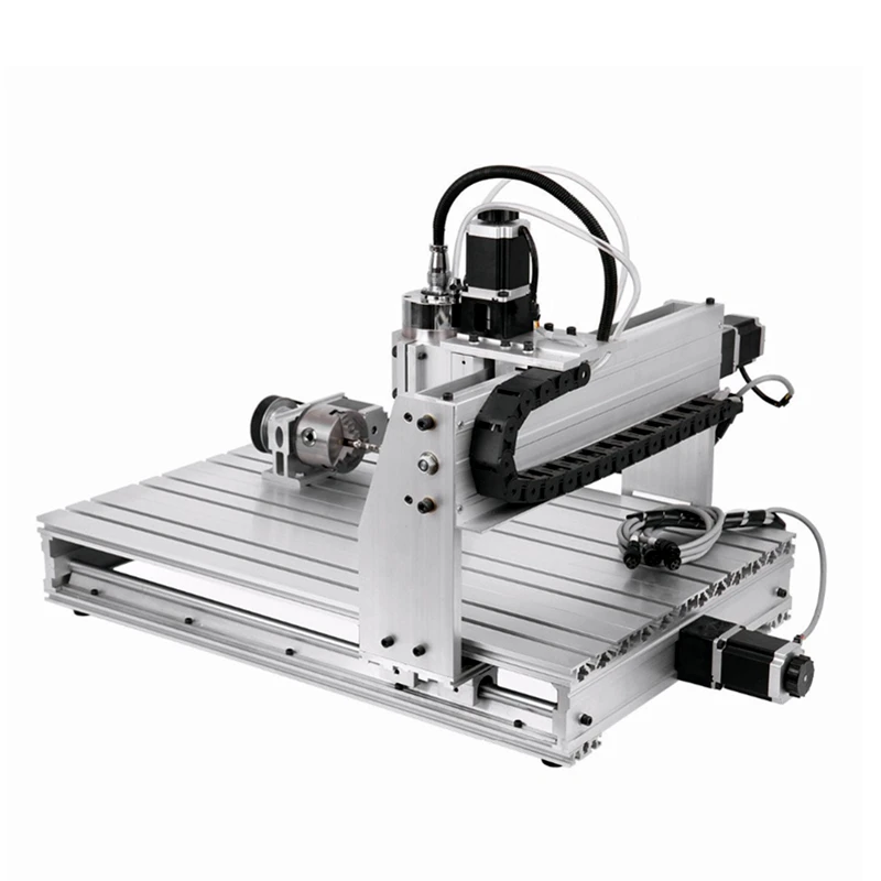 USB CNC 6040 4 axis CNC router parallel wood carving machine woodworking milling engraving machine cnc engraver with cutter bit