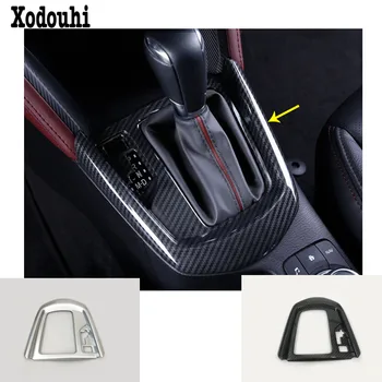 

For Mazda CX-3 CX3 2017 2018 2019 2020 Car Stick ABS Chrome Middle Front Shift Stall Paddle Cup Lamp Frame Trim Hoods Parts