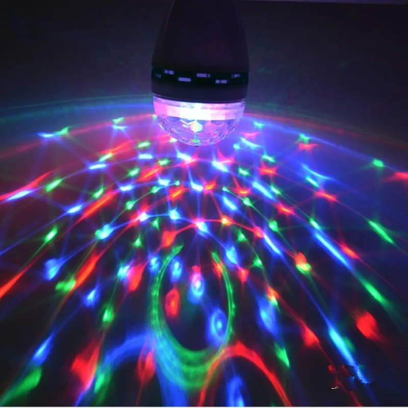 220 В светодиодный диско-Свет домашний цвет атмосферу лампе бар сценический выделенный dj свет автоматический вращающийся