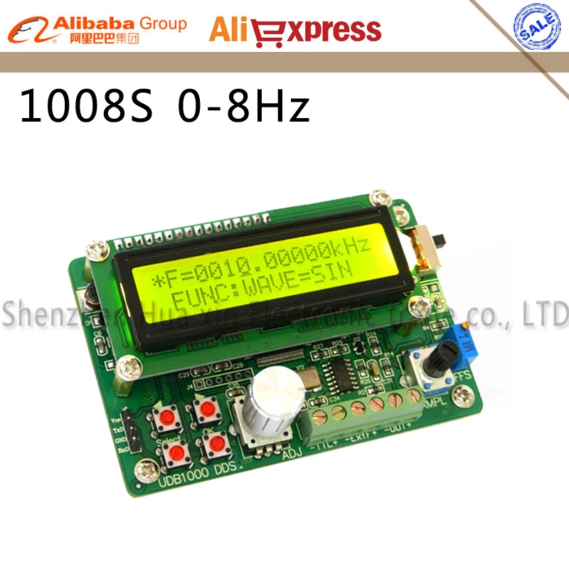 

UDB1008S series DDS Signal source module Signal generator 5MHz Frequency sweep and Communication function 60MHZ frequency meter